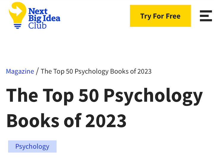 Facts Little one Is A person of the Finest Psychology Publications of 2023 — SUSANNAH BRESLIN
